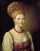 Portrait of an Unknown Woman in Russian Costume, Ivan Argunov